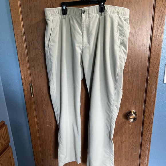 Men’s Under Armour Match Play Pants - khaki/size 40/32 - Picture 3 of 5